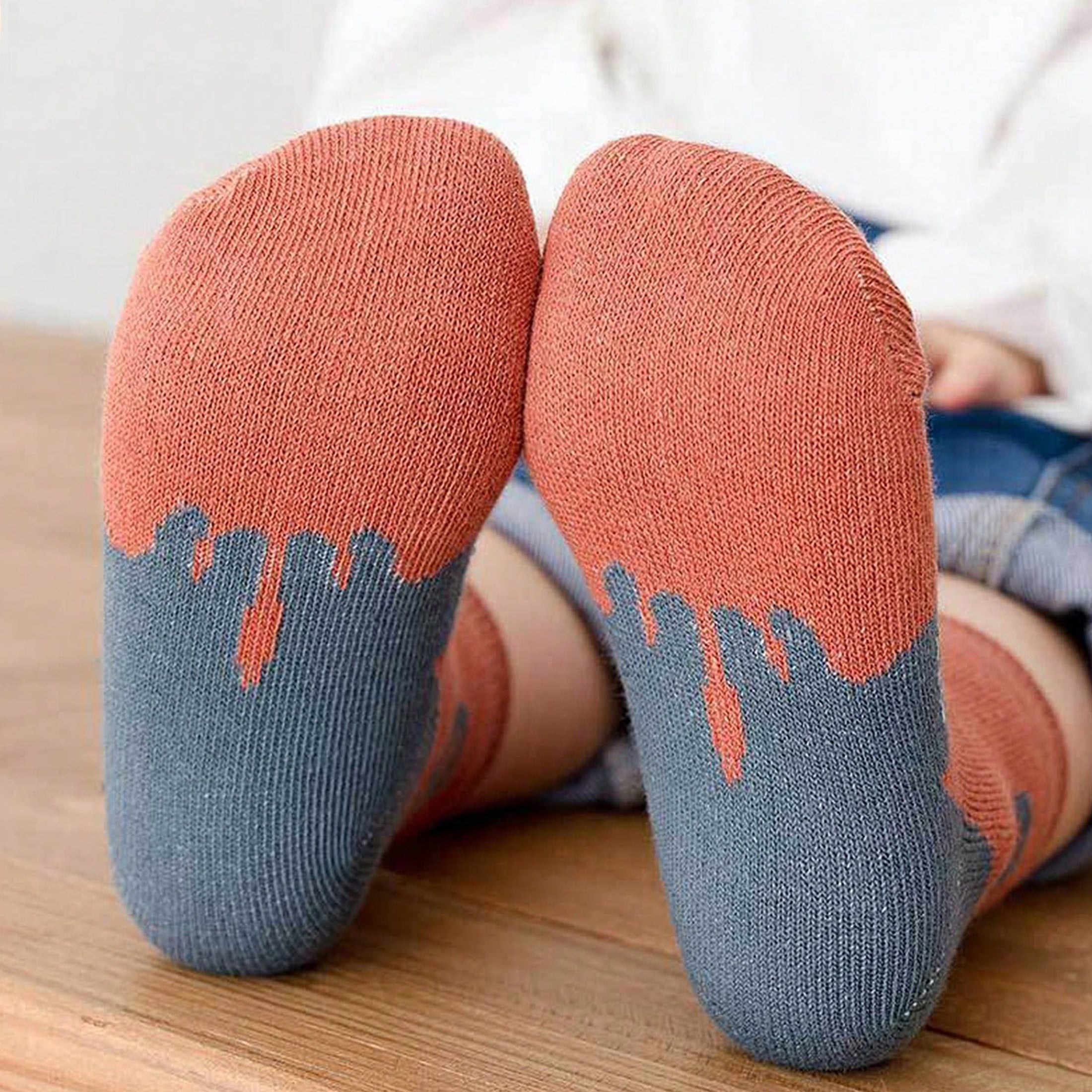 Bolalar uchun o'rta uzunlikdagi trikotaj paypoq, 5 ta paketda, multfilm mushuk naqshli, Polyester aralashmasi, barcha mavsum uchun