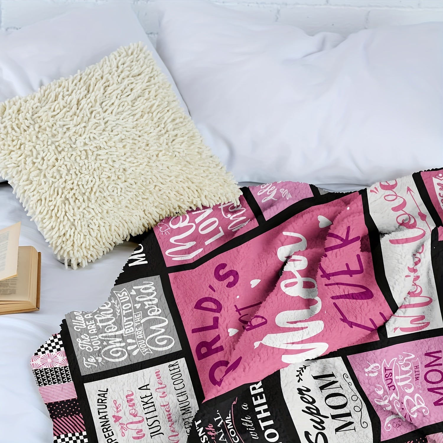 Warm Fleece Blanket for Mom Soft Cozy Nap Couch Bed Travel Gift