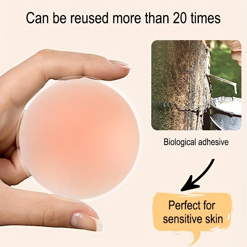 Self-Adhesive Silicone Nipple Covers 9 Pairs Invisible Strapless Breast Lift Women