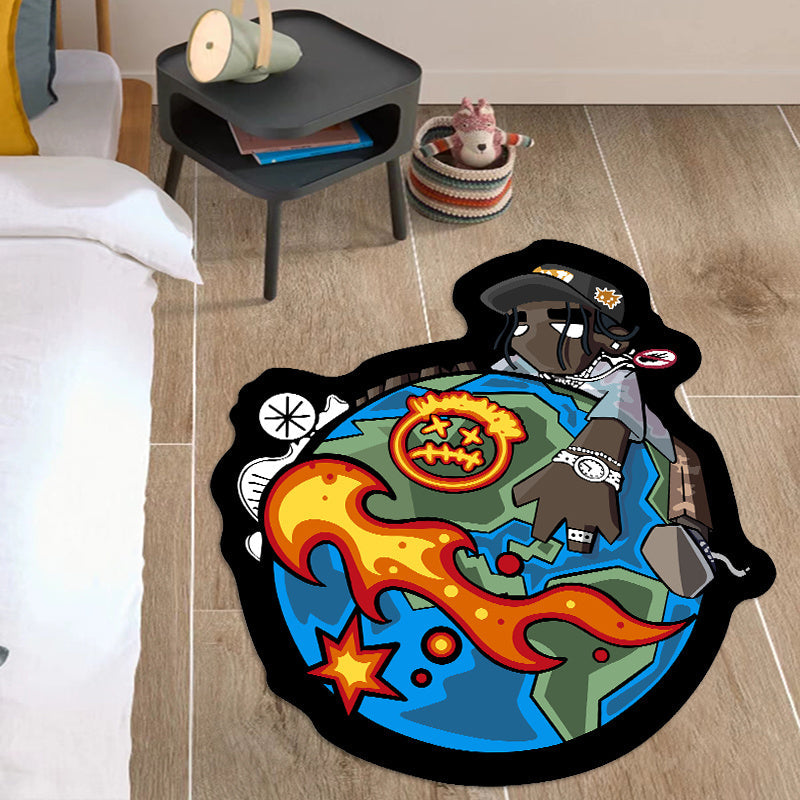 Velvet Tufted Area Rug 7.5mm Thick 1100G Weight Soft Bedroom Carpet