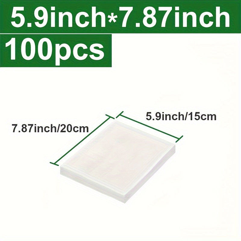 BPA-Free Vacuum Sealer Bags for Food Storage 3.93-15.74 Inches Pack of 100