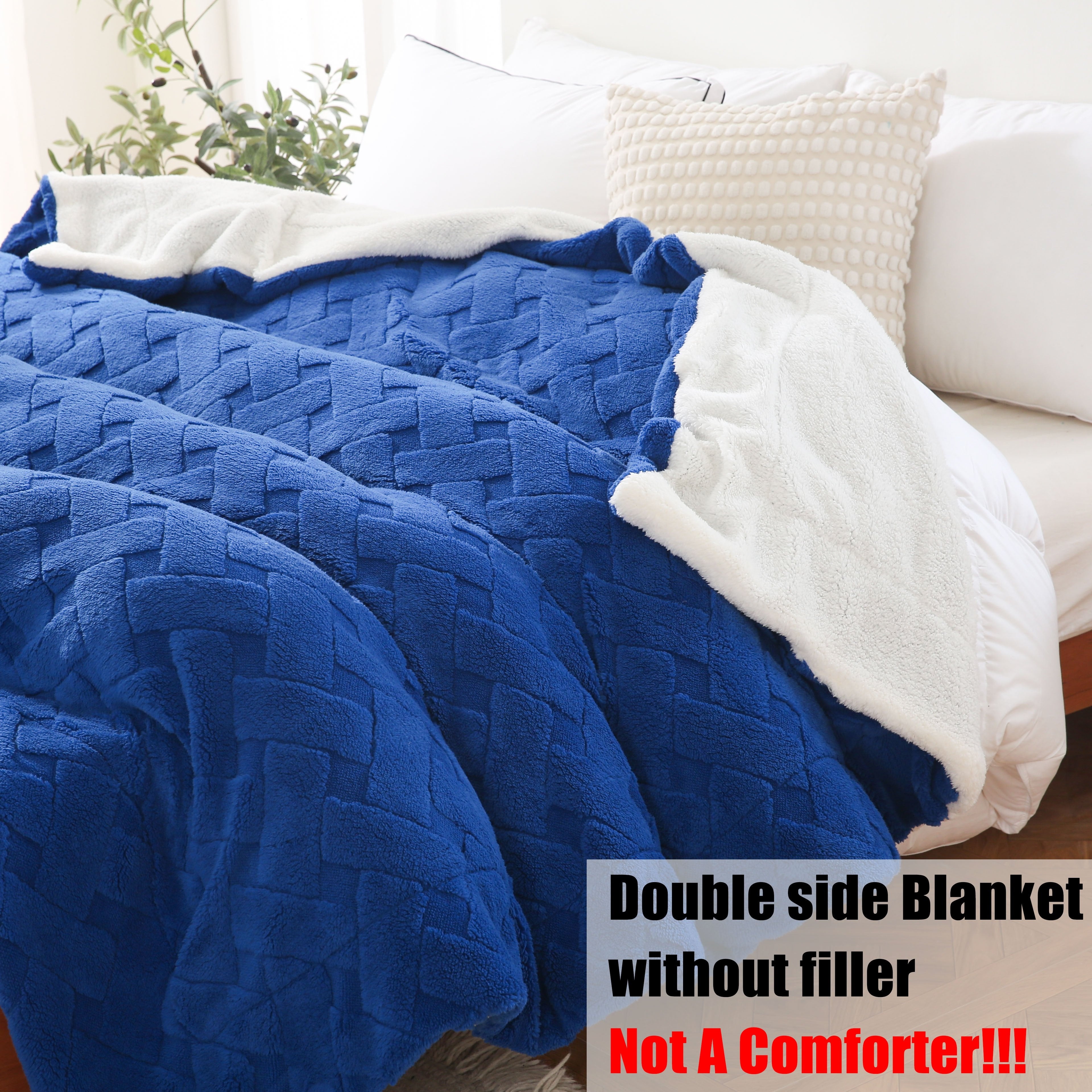 Solid Color Blanket Double-Layer Sherpa and Lint 200GSM 180GSM All Seasons