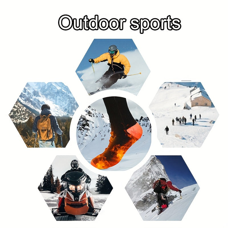 Uniseks isitiladigan paypoq, qayta tiklanadigan elektr paypoqlar, lagerga, chang'ida va piyoda yurishda foydalanish uchun