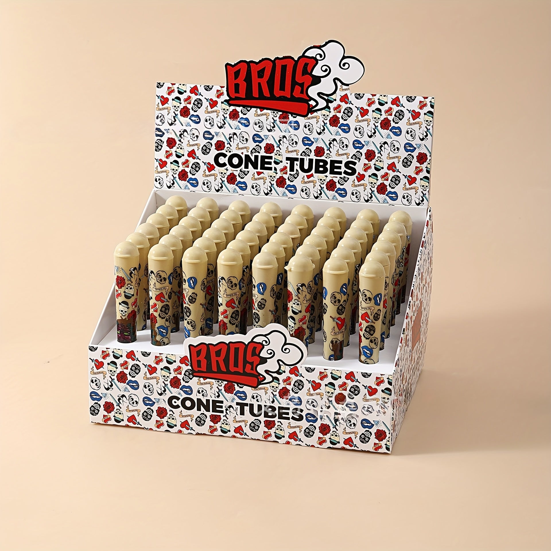 Herb Storage Tube 120mm Plastic Flip Top Cigar Cigarette Container