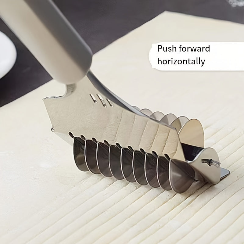 Stainless Steel Manual Noodle Cutter and Press Kitchen Tool with Rolling Pin