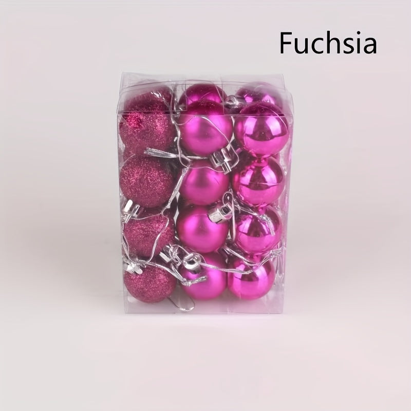 24 decoraciones de bolas de Navidad para centros comerciales, hoteles, KTV, bodas y fiestas navideñas