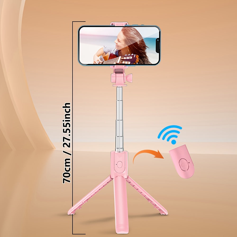 Wireless Selfie Stick Tripod with Remote Control Extendable up to 70cm for iPhone Samsung Android