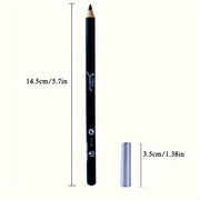 Women Black 2-in-1 Eyeliner and Eyebrow Pencil Waterproof Smudge-Proof