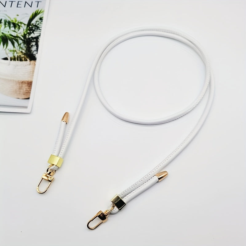 Faux Leather Shoulder Strap Adjustable for Handbags Phone Cases Black