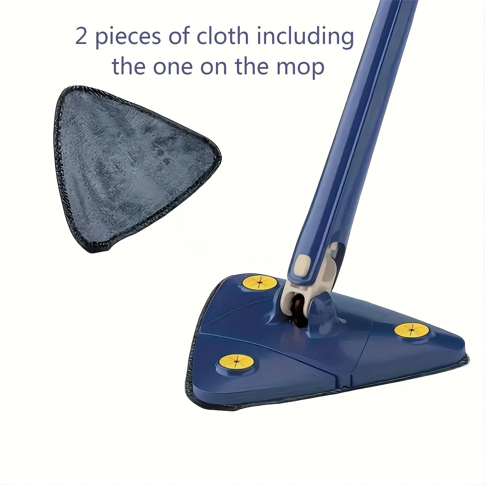 Qo'llarsiz siqishni ta'minlovchi 360° aylanadigan tozalash mopki, ho'l va quruq yuzalar uchun