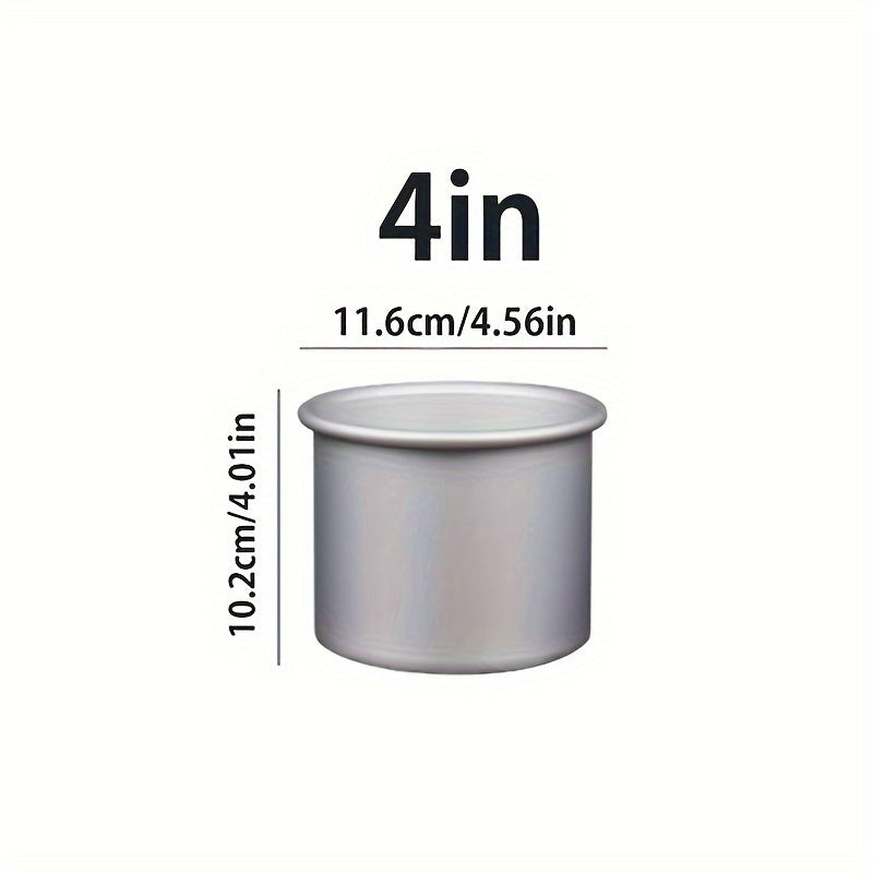 Anodized Alloy Cake Pan Set 4 Sizes Removable Bottom Round Baking Pans
