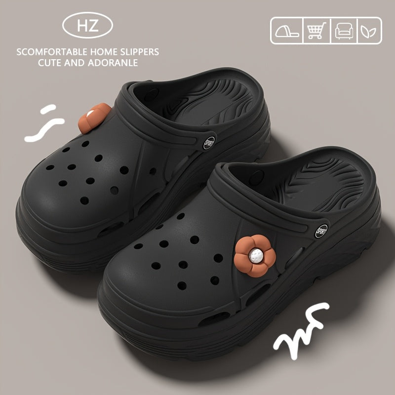 Women's Slip-On Platform Sandals All-Season Non-Slip Lightweight Casual Shoes