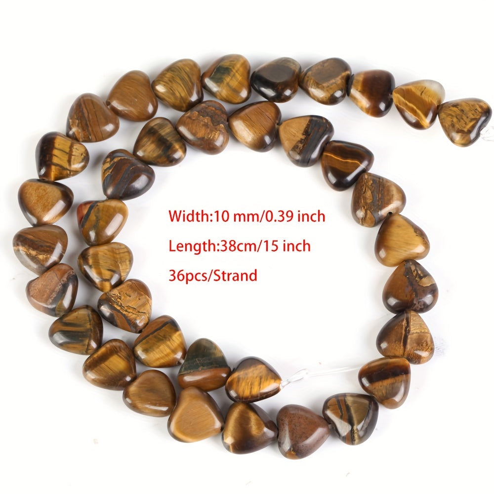 Heart-Shaped Stones Set 10mm Rose Quartz Lapis Lazuli Amazonite for Jewelry Making