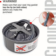 Set of 3 Silicone O-Rings for Juicer and Blender, Food Safe, 600W/900W