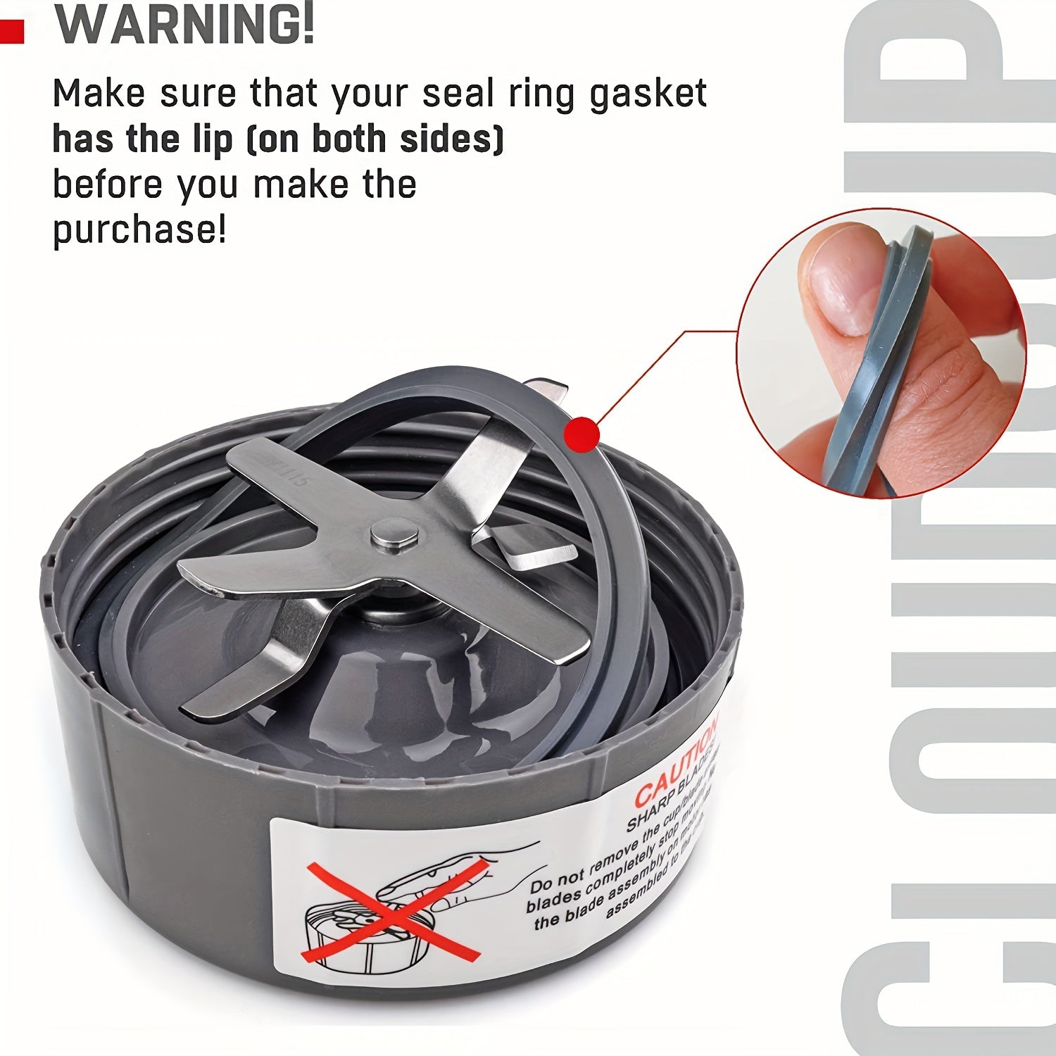 Set of 3 Silicone O-Rings for Juicer and Blender, Food Safe, 600W/900W