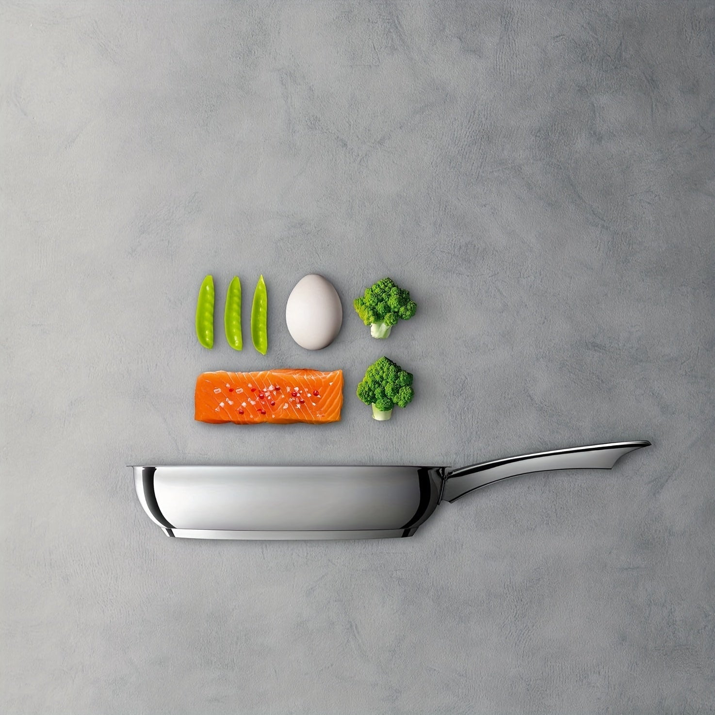 Stainless Steel Non-Stick Frying Pan for Steak and Eggs Induction Safe Dishwasher Friendly