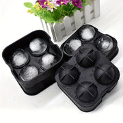 Silicone Whiskey Ice Ball Maker Flexible Sphere Mold for Perfect Round Ice Cubes