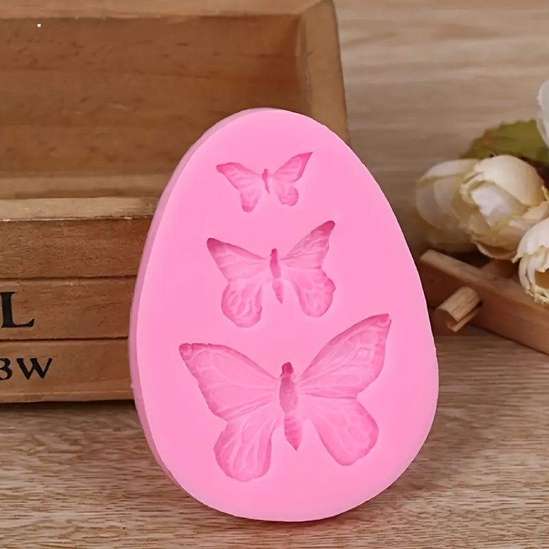 Molde de mariposa de silicona para joyería, jabón, velas y manualidades de repostería