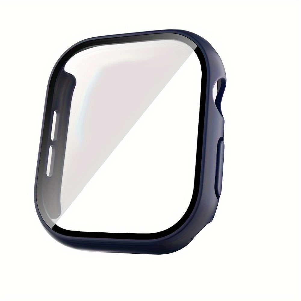 Tempered Glass Screen Protector Case for iWatch Series 4 5 6 7 8 9 10 SE 40mm 44mm 45mm 46mm Hard PC Bumper Scratch Resistant