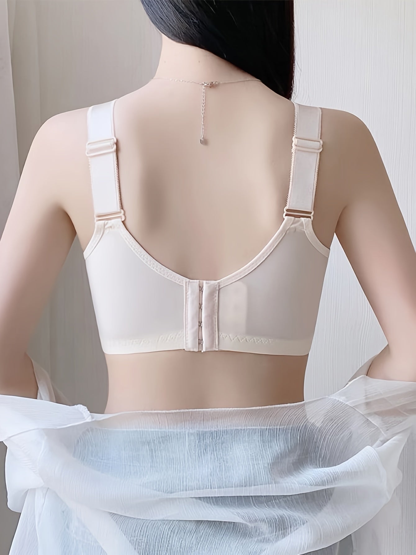 Women's Floral Lace Wireless Bra Soft Comfort Underwear