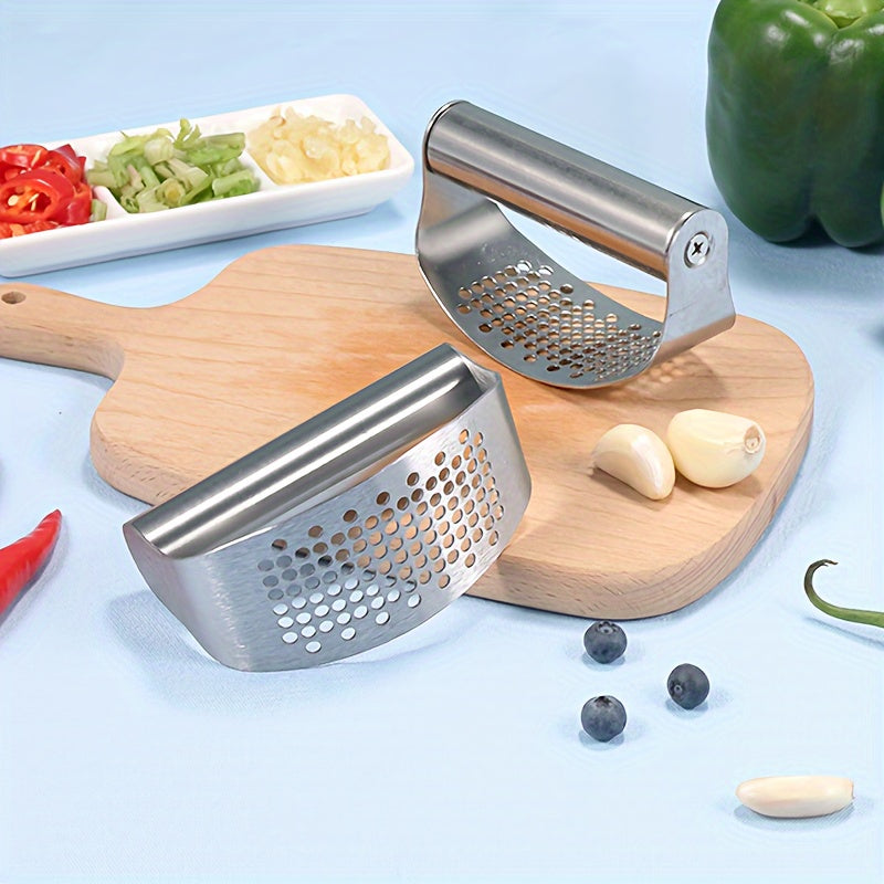 Compact Stainless Steel Garlic and Ginger Mincer Crusher for Kitchen