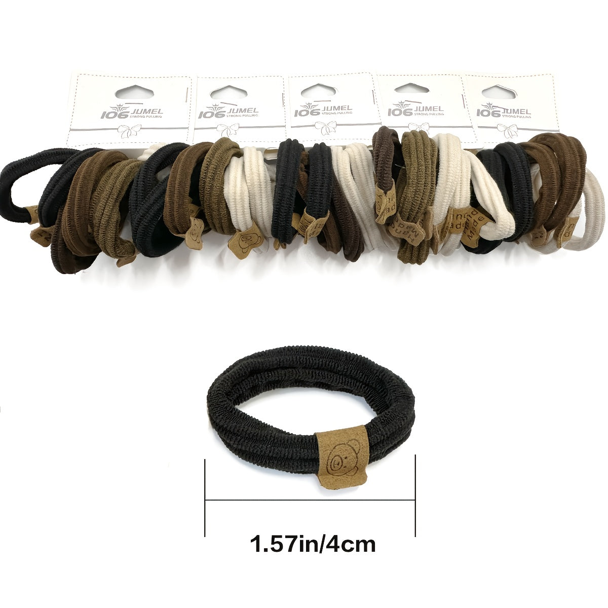 Girls Women Hair Accessories 5/10/15/30 Pcs Elastic Bear Hair Bands