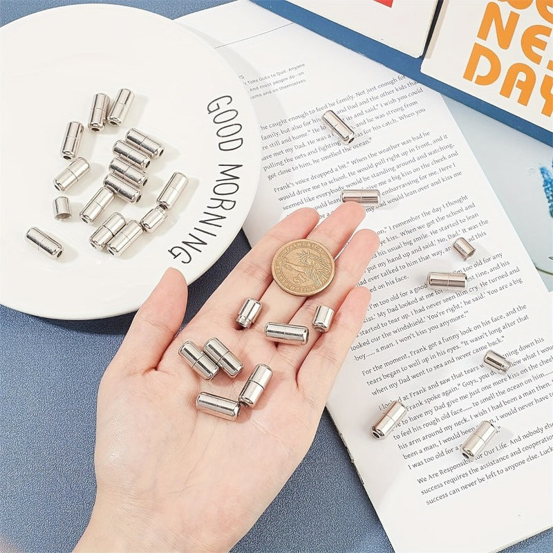 10 Pcs Black Metal Shoelace Locks No-Tie Alloy Buckles Shoe Fastening