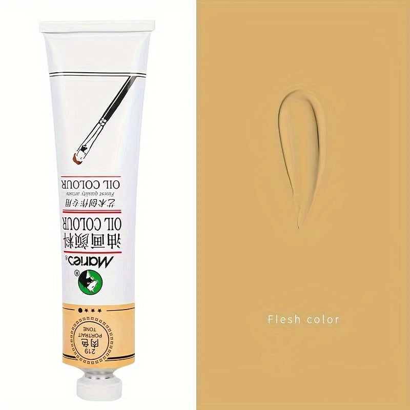 50ml White Oil Paint Tube for Canvas and Graffiti Art Professional Artist Grade