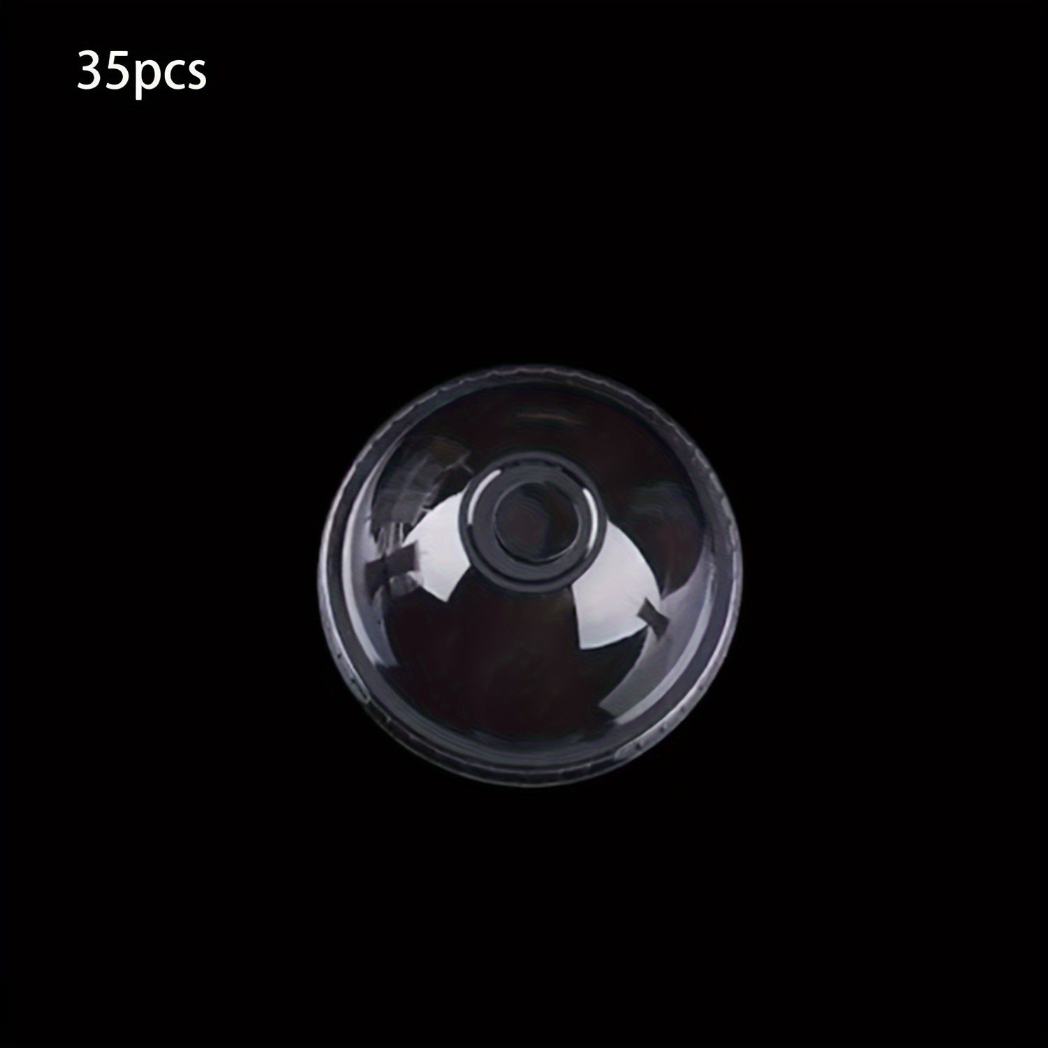 Разнообразные одноразовые крышки из PET-пластика с куполообразной формой и прорезью для соломинки для стаканов диаметром 90/95 мм, прозрачные