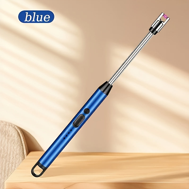 Rechargeable USB Arc Lighter Black Metal Plastic 4-in-1 Kitchen Camping