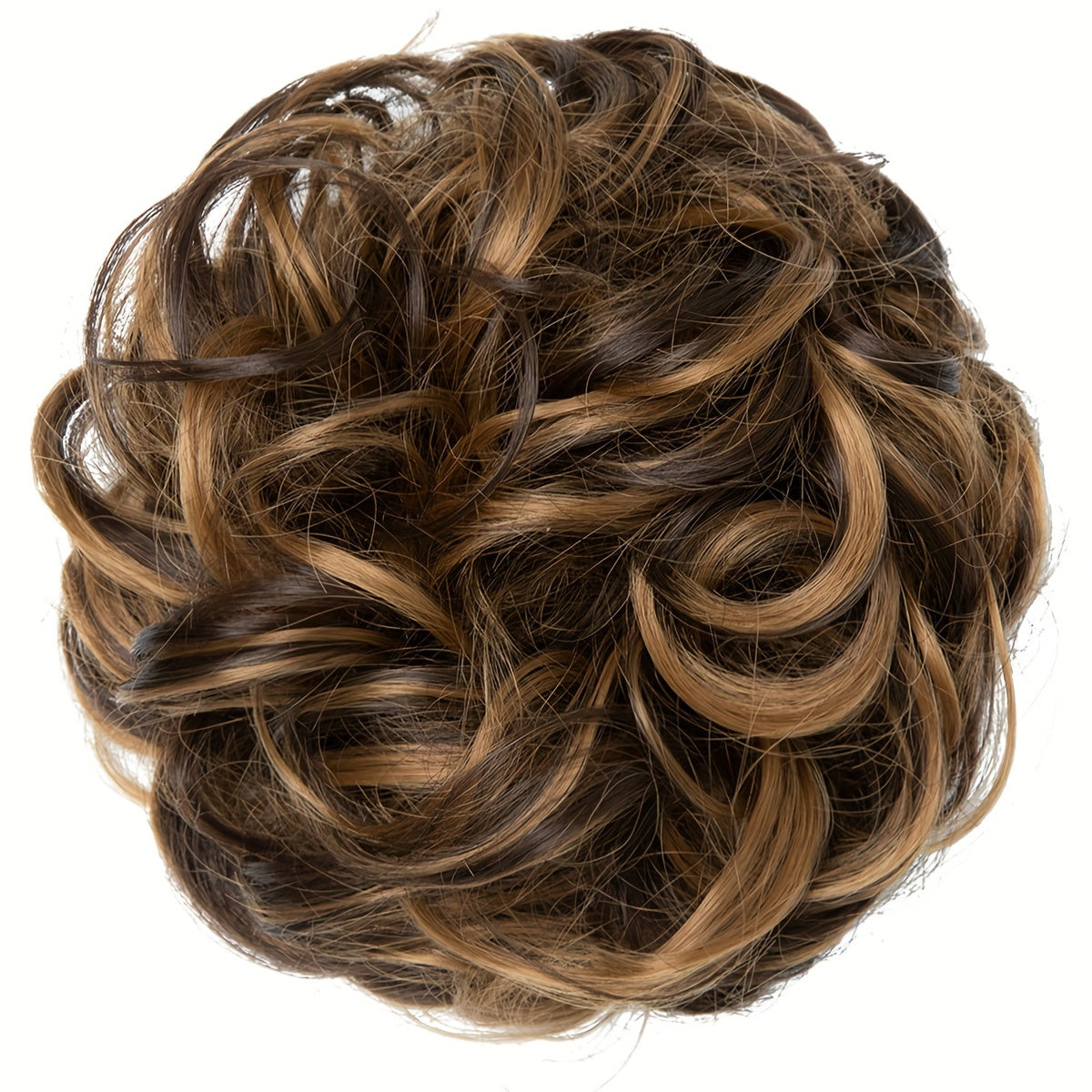 Women High-Temperature Fiber Wig with Sewn PET Hair Tie Elegant Style