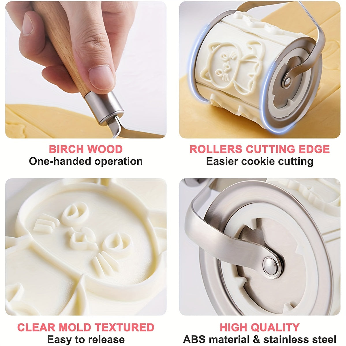 DIY Cartoon Cookie and Cake Stamp Set Baking Molds for Cookies and Sweets