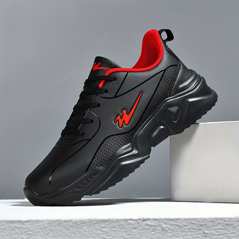 Men's Casual Sneakers Running Shoes Breathable Fabric Low Top Lace-Up Durable Sole