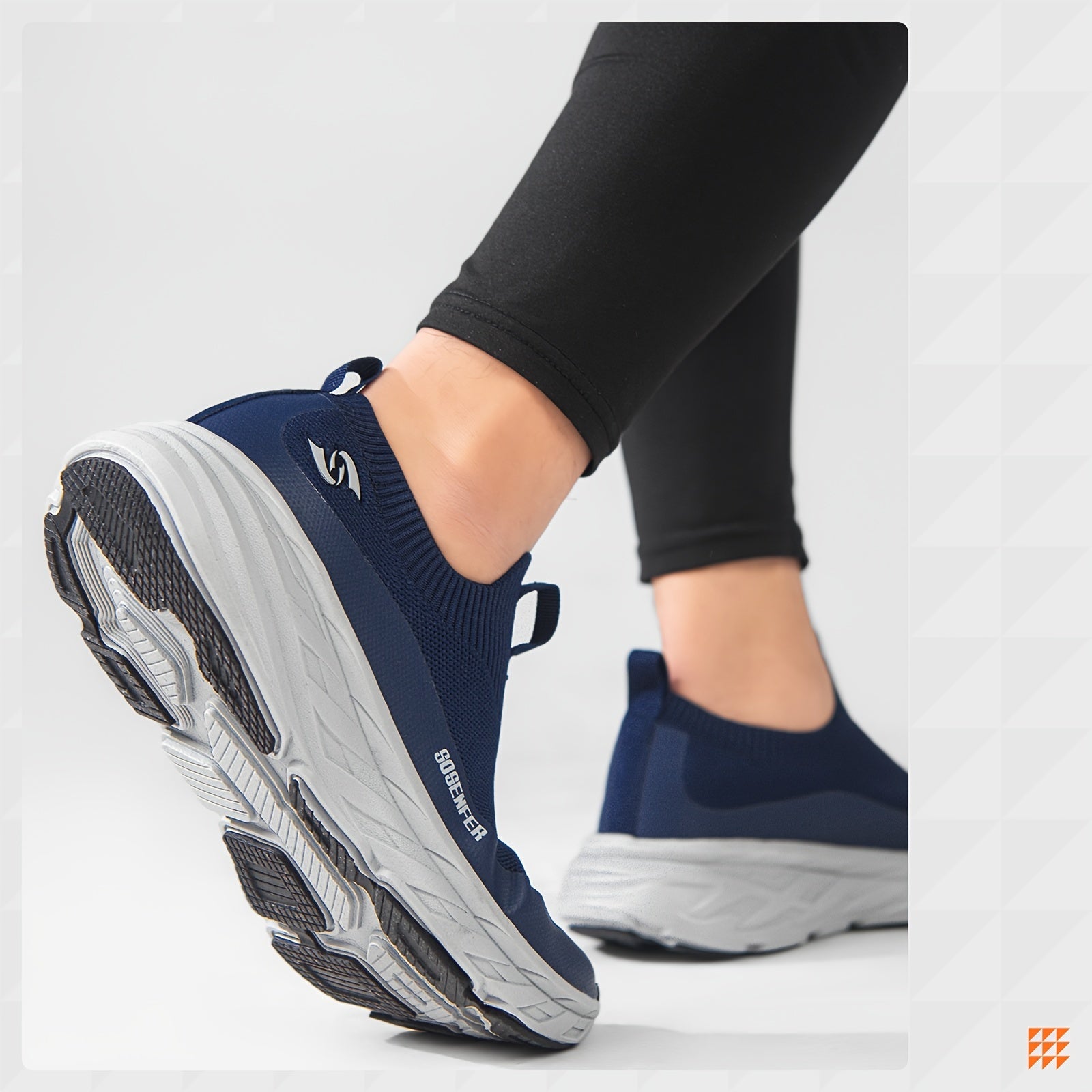 Men's Breathable Slip-On Sock Shoes Casual Sneakers for Outdoor Walking Jogging Camping