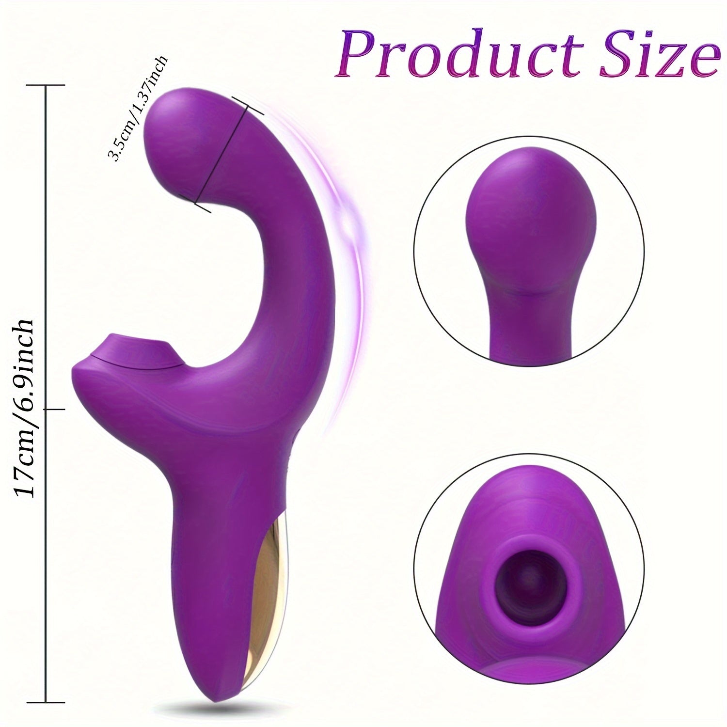 Female Silicone Clitoral Vibrator with 20 Stimulation Modes and Waterproof Design
