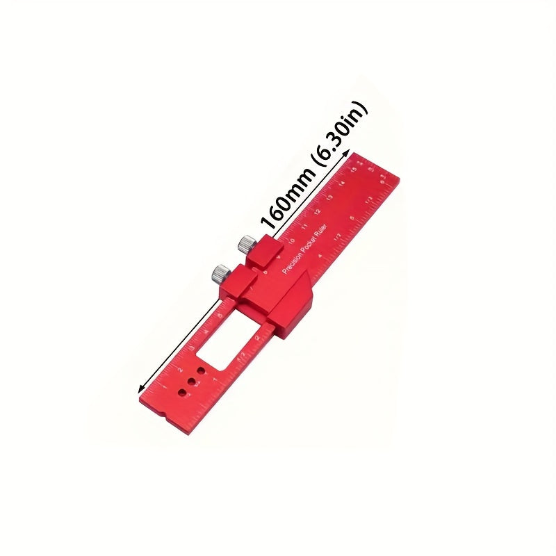 Aluminum T-Shaped Ruler for Woodworking Multi-Function Marking and Measuring
