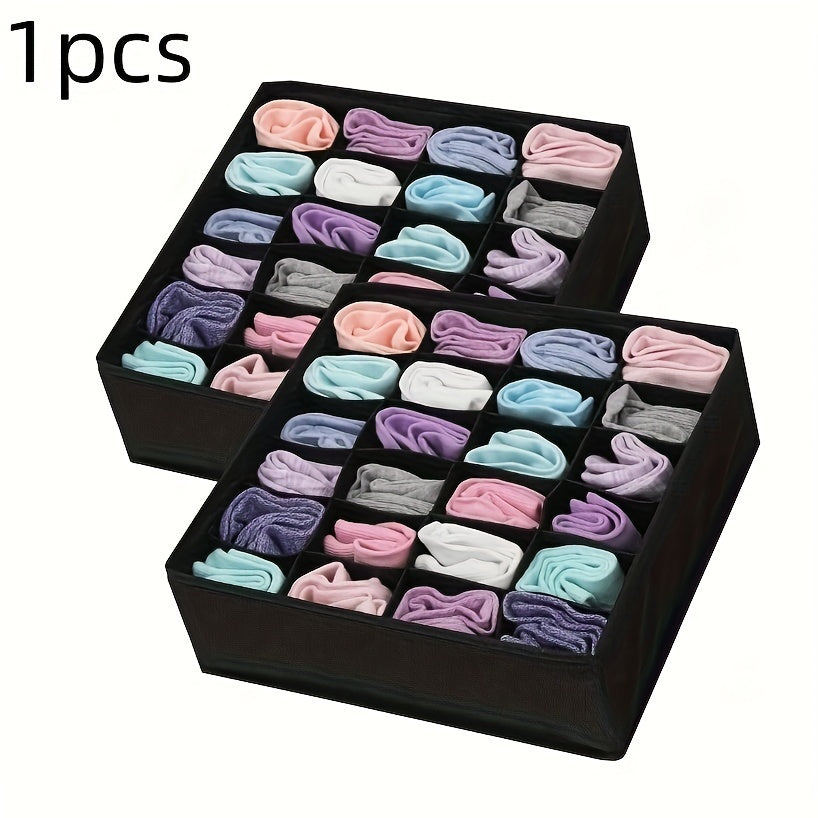 Breathable Fabric Lingerie Storage Box Folding Drawer Organizer for Bras Socks
