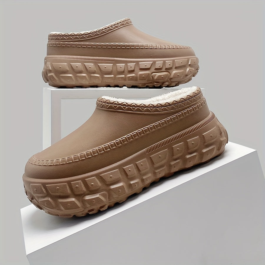 Unisex Winter Slip-On Slippers Waterproof Indoor Outdoor EVA Casual