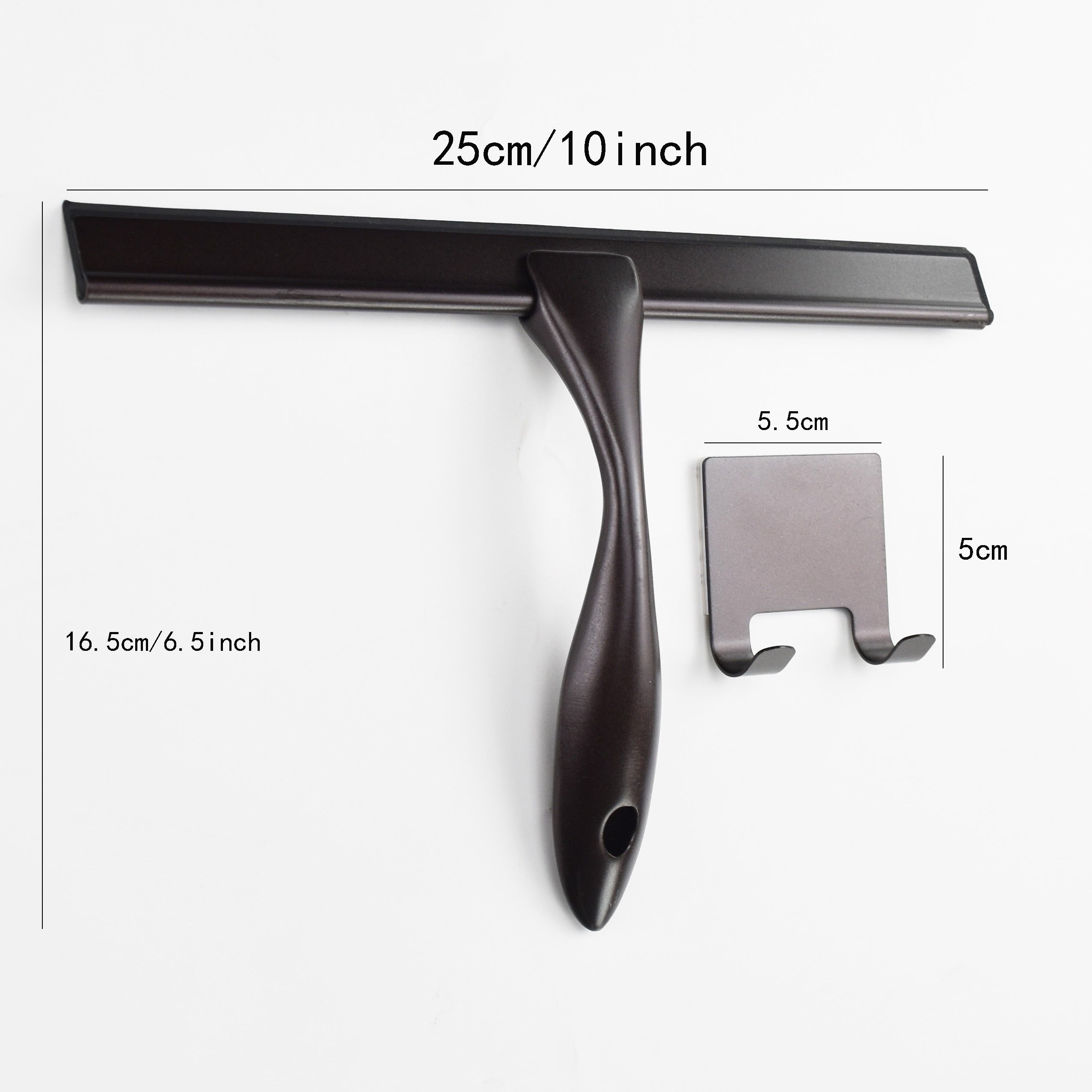 Qo'l bilan ushlanadigan dush squeegee - Dush eshiklari, hammom, derazalar va avtomobil oynalari uchun ideal - Oyna tozalagich, uy tozalash asbobi, suvni olib tashlash skraberi - Tozalash va Rojdestvo ta'minotlari uchun mukammal