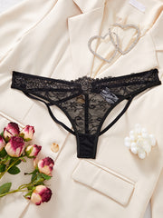 Women's Lace Valentine’s Day Boudoir Love Triangle Panties