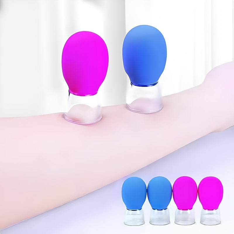 Silicone Suction Cup Facial and Head Massage Tool for Skin Tightening and Muscle Relaxation