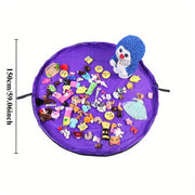 Large Polyester Toy Storage Bag for Kids Clothes and Toys for Moving and Outdoor Play