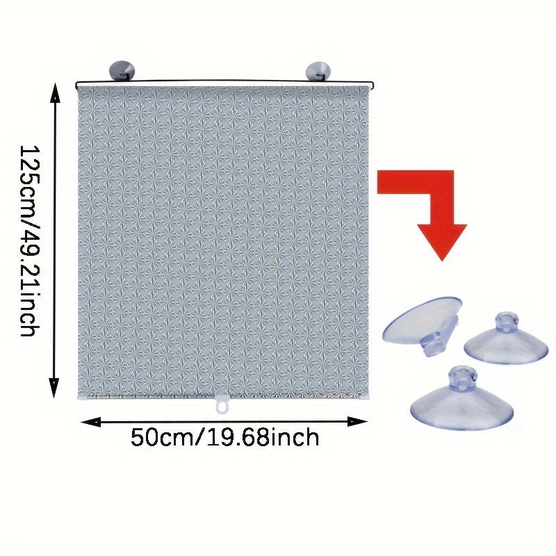 Универсальная солнцезащитная штора с присосками, телескопическая, портативная, без отверстий
