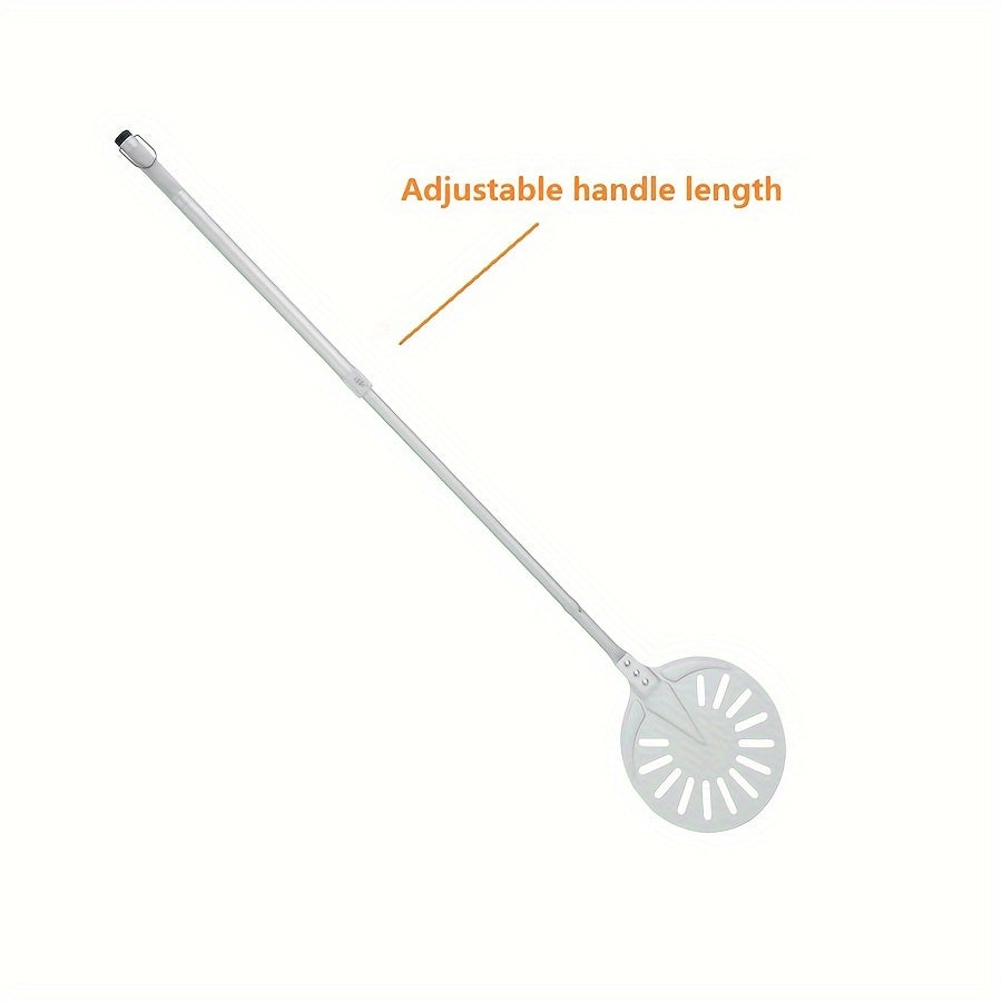 Espátula con mango ajustable para hornear y transferir pizza, resistente al calor