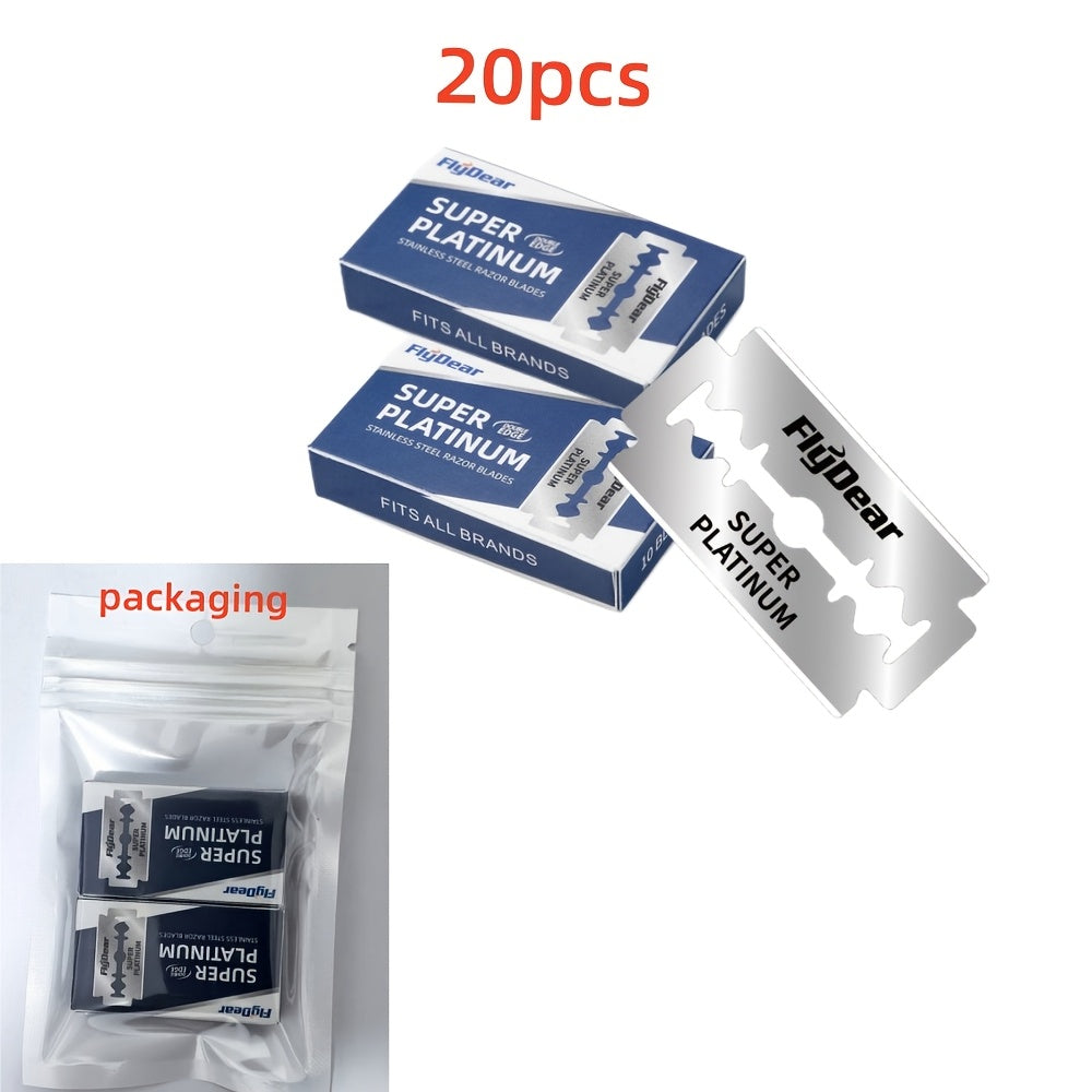 Maquinilla de afeitar de acero inoxidable de doble cara para afeitar y depilación