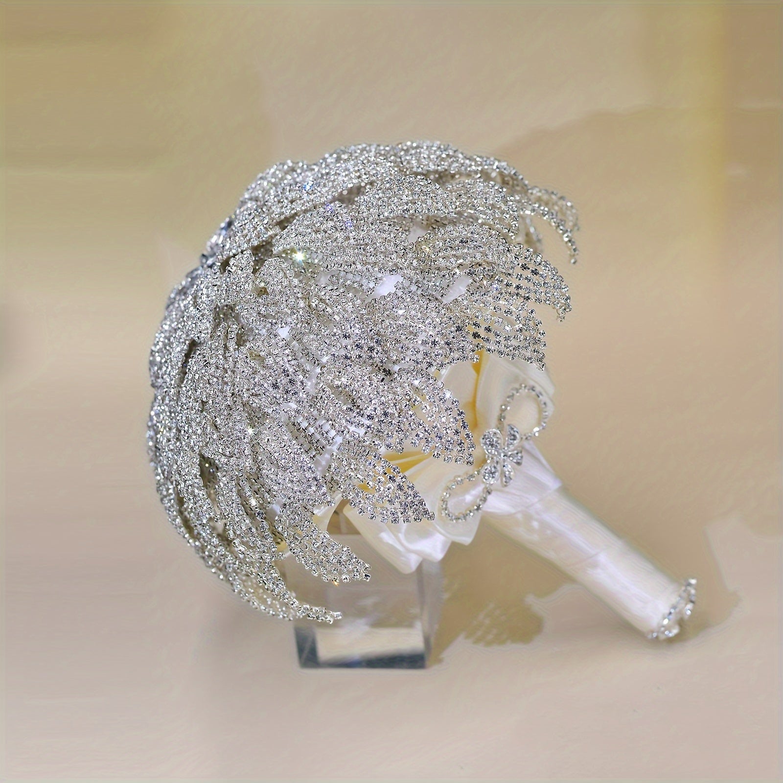 Sparkling Rhinestone Handheld Bouquet for Weddings and Special Occasions