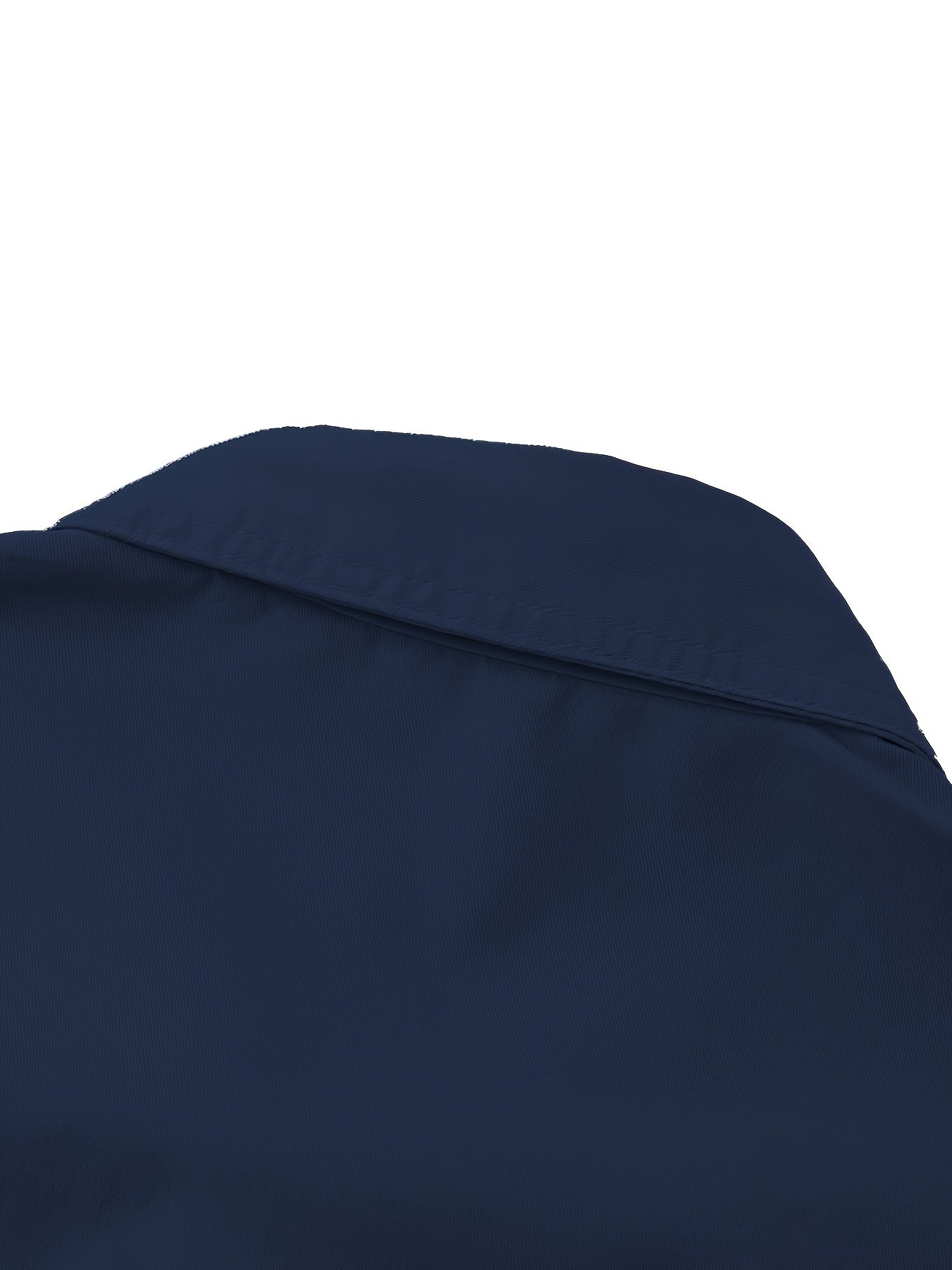 Men's Summer Casual Cotton Cargo Shirt Short Sleeve Solid Color Regular Fit Lapel Collar