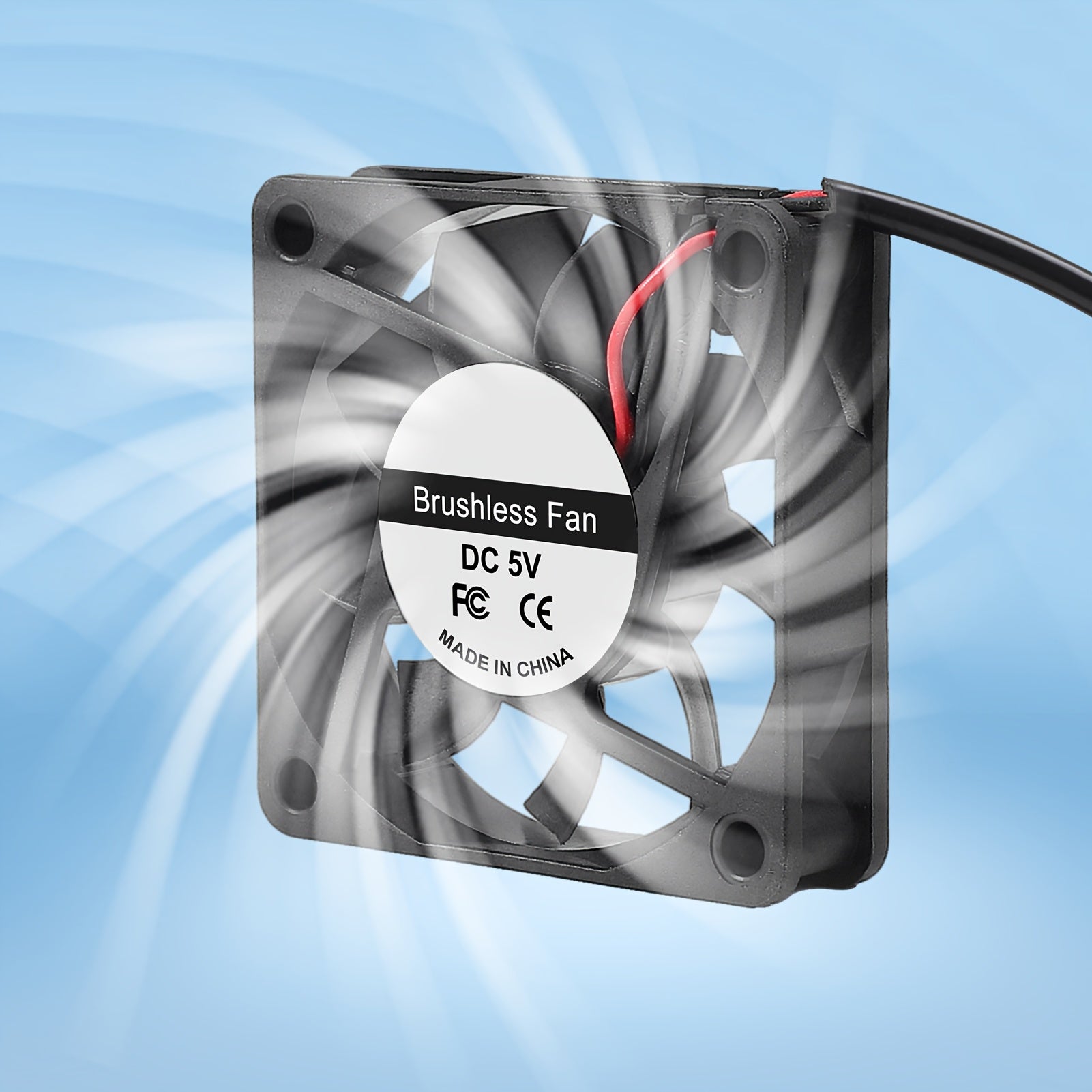 2pcs 60mm USB DC Cooling Fans for PC Case and Raspberry Pi