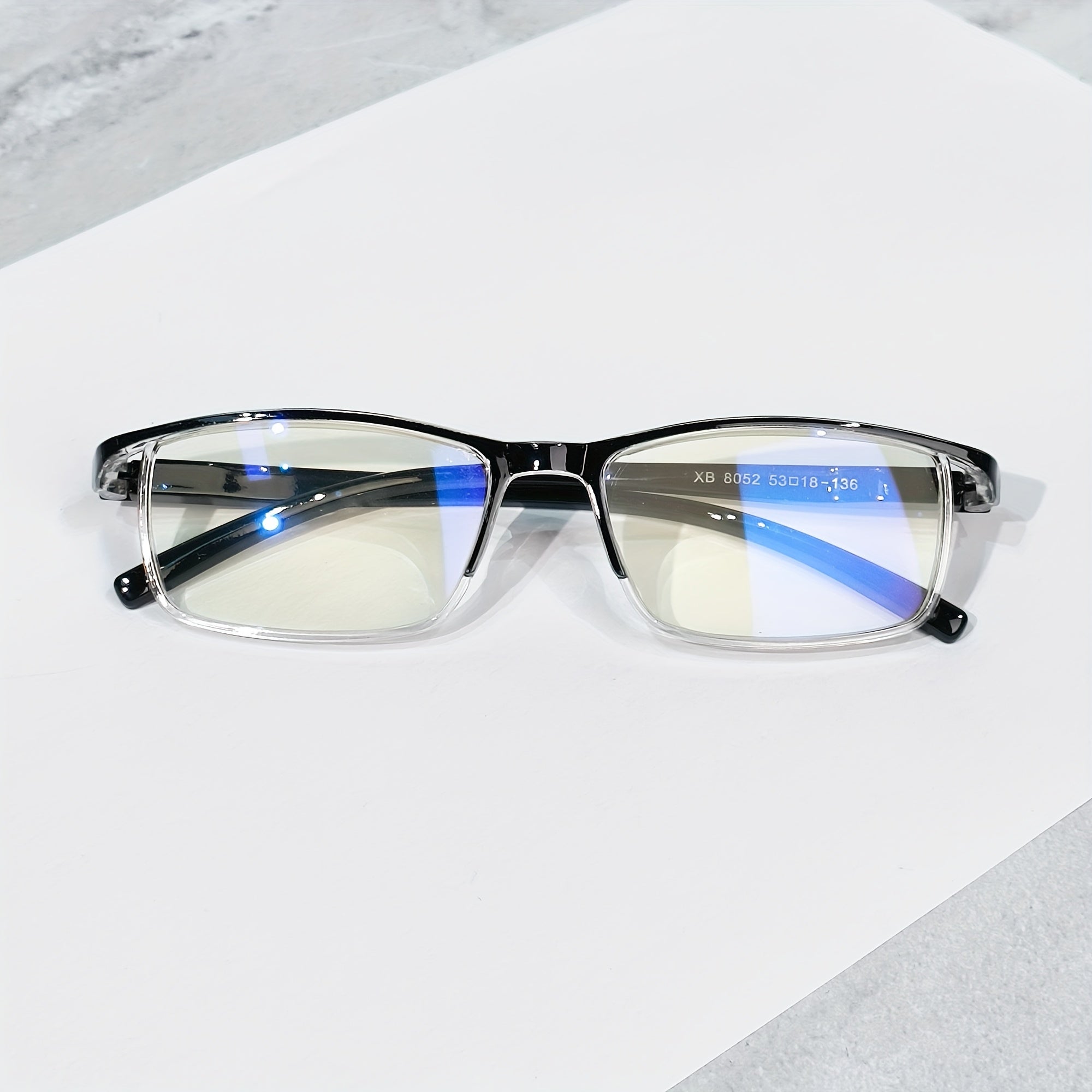 Unisex Reading Glasses Half Frame Durable PC Material Stylish Design +1.0 to +4.0