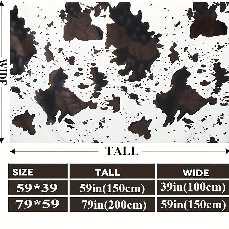 Manta de franela con estampado de vaca de felpa 100% poliéster, cálida para todas las estaciones